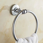 accessoires salle bain chrome métal finition laiton ensemble quincaillerie classique vis