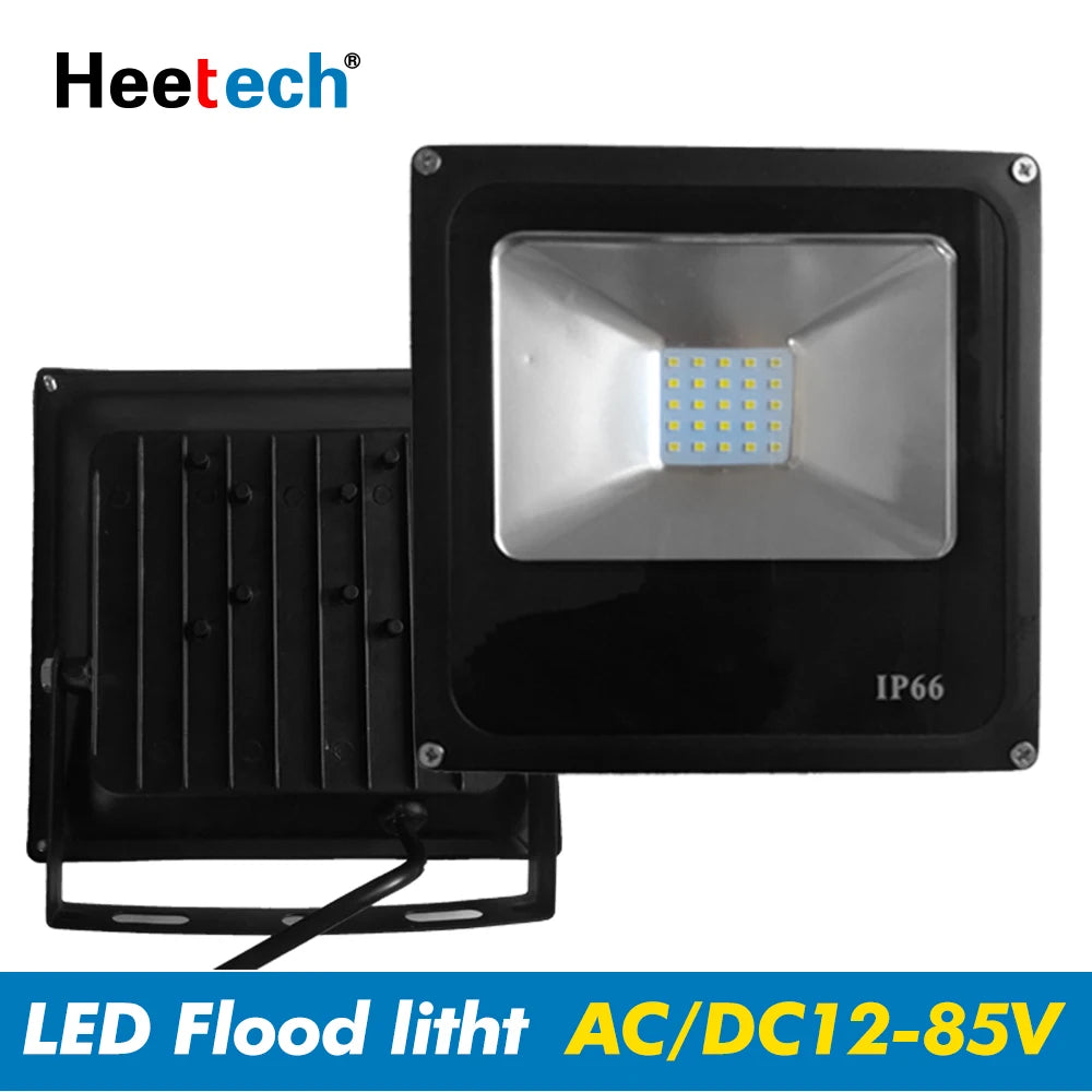 projecteur led moderne 50w ip66 noir clips fixation 12v 24v 36v étanche cold white