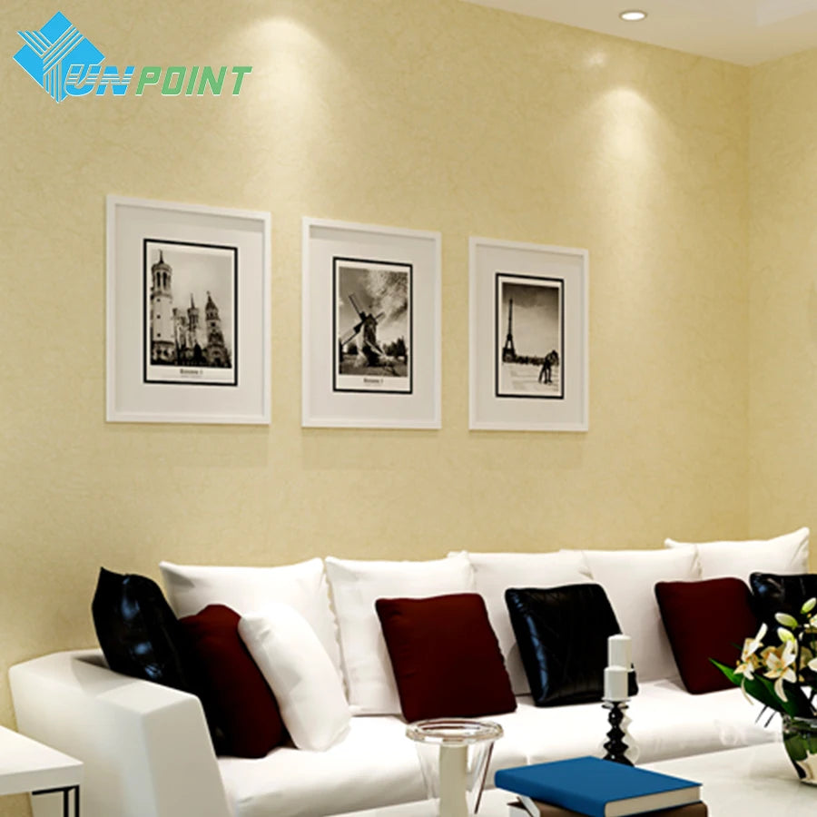 Papier peint adhésif blanc pour fond de TV dans un intérieur design