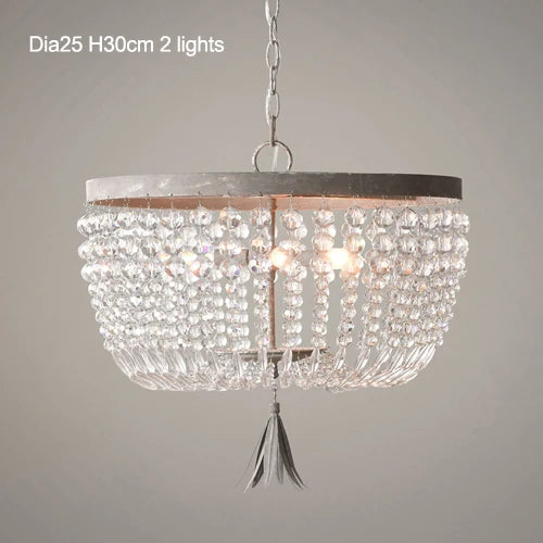 suspension lumineuse vintage cristal blanc doré classique tressé chambre cuisine