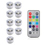 veilleuse led submersible transparente verte bleue blanche rouge points lumineux moderne adhésive piscine chambre