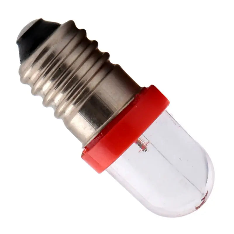 ampoule led e10 transparente rouge bleu 12v super lumineuse 30 lumens moderne compact 28x9mm