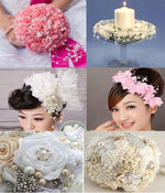 artificielles bleu clair blanc rose clair beige décoratives mariage anniversaire noël fêtes