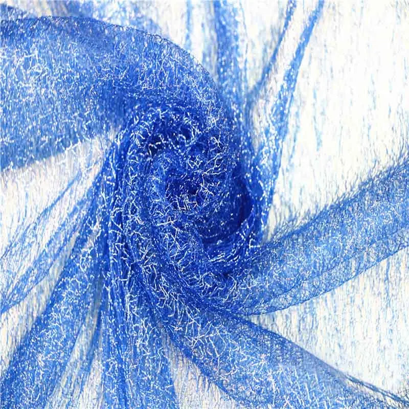 tulle polyester brillant translucide élégant or violet rose blanc marron vert matériaux bricolage décoration