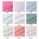 tissu coton imprimé points blancs rose bleu vert classique protection uv décoration maison patchwork