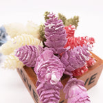 cônes pin artificiels couleurs mariage décoration intérieure festive bricolage artisanal