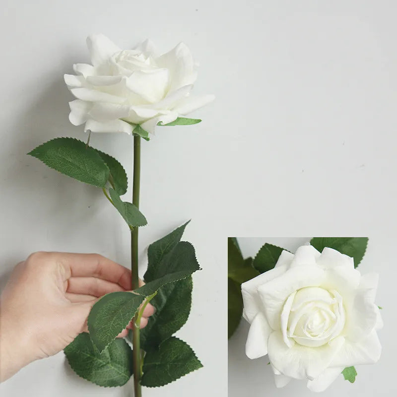 bouquet roses artificielles moderne élégant mariage anniversaire baby shower intérieur decoration roseclair rosepale rosefoncé