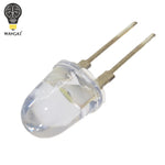 diodes led ultra lumineuses 10mm blanc transparent 150ma 0.75w rondées