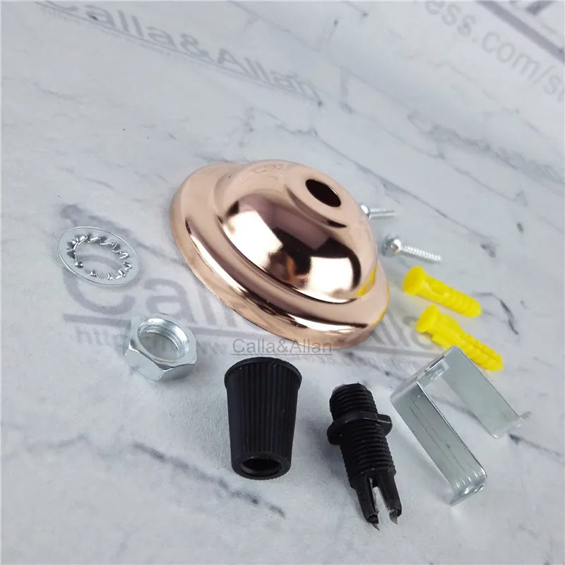 suspension boules blanc noir bronze cuivre marron mat modernes vis anneau bouchons pince rondelle