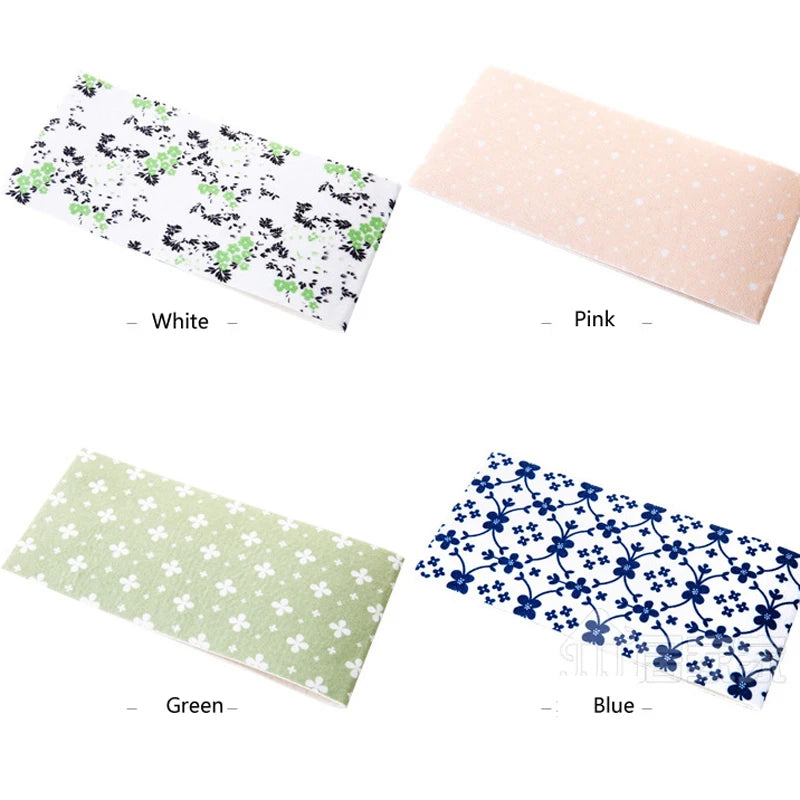 stickers adhésifs résistants l'eau blanc rose vert bleu moderne mur cuisine fleur pasteurelle
