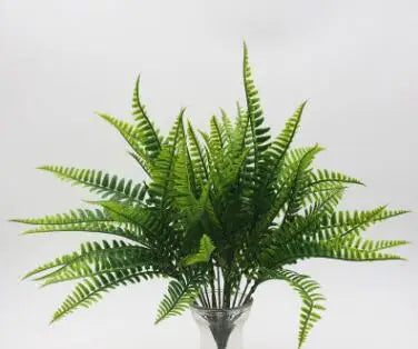 bouquet artificiel eucalyptus herbe verte mariage decoration table fleurs naturel