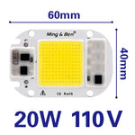 puce led cob 20w 30w 50w blanc froid chaud diy électronique smart ic techno