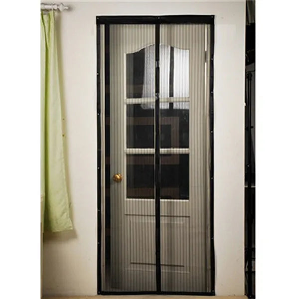 rideau moustiquaire noir maille fine moderne clips magnétiques maison protection insectes adultes