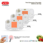 éclairage culture hydroponique LED COB 20 30 50W spectre complet modernes chips LED connecteur
