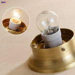 lampe moderne dorée rayures horizontales transparente ampoule incluse autonome certification ul cqc rohs