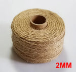 corde chanvre marron texture tissée haute ténacité naturelle rustique décoration artisanat DIY 1mm 2mm