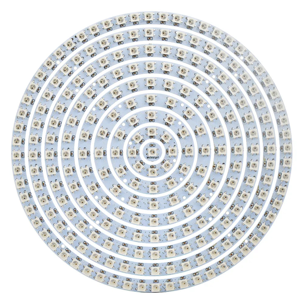 plaque led noir blanc points led moderne technologique concentrique 172mm 172mm