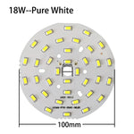 plaque led moderne 3w 7w 18w blanc pur blanc chaud diodes smd