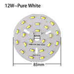 plaque led moderne 3w 7w 18w blanc pur blanc chaud diodes smd