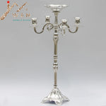 bougeoirs argent or chandeliers classiques mariage fêtes décoration élégante sculptée haute qualité