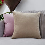 coussin velours violet moderne décoration maison 45x45cm sofa chambre