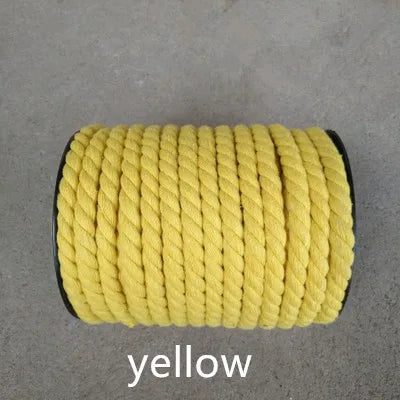 corde coton 12mm 20mètres couleurs multiples tissée durable sac vêtement textile maison