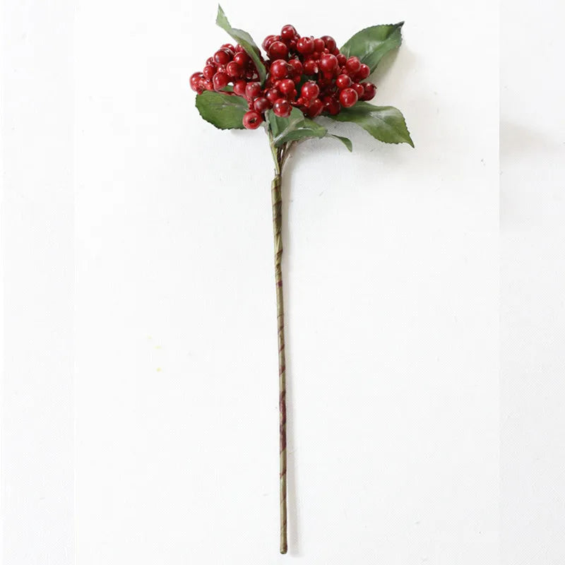 décoration intérieure bouquets artificiels fruits rouges verts bleus blancs naturels
