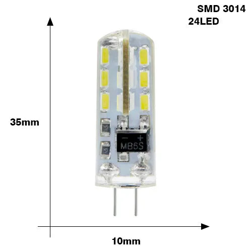 Ampoule LED G4 SMD 2835 21W blanc chaud 360° modernes 50000h