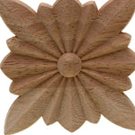 sculpture bois fleur artisanale pétales cercle brun clair décoration intérieure mur fixe semimanuel