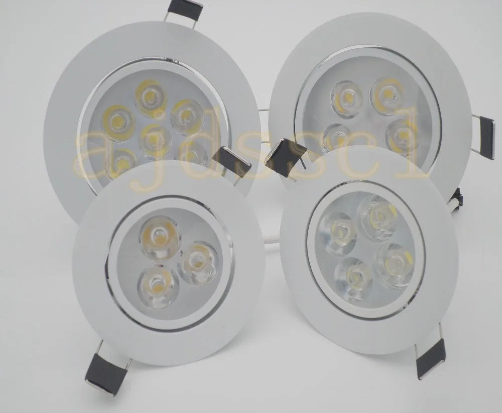 spot led encastrable moderne aluminium dimmable rond noir argent or intérieur maison