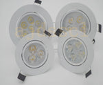spot led encastrable moderne aluminium dimmable rond noir argent or intérieur maison