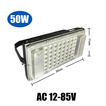 projecteur led moderne 50w ip66 noir clips fixation 12v 24v 36v étanche cold white