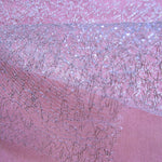 tulle filigrane doré blanc rose décoratif transparent 150cm large printemps été automne hiver