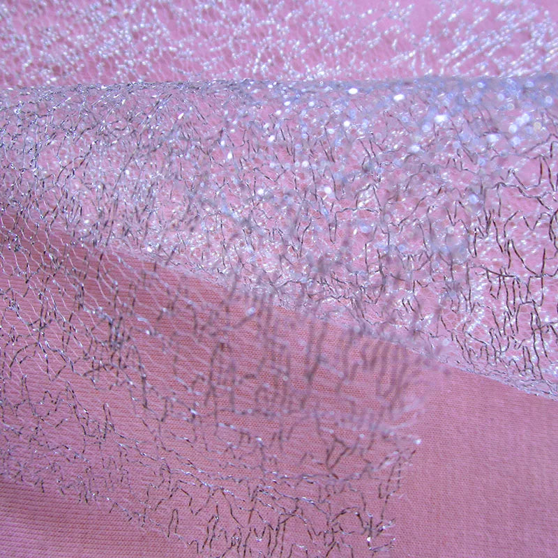 tulle filigrane doré blanc rose décoratif transparent 150cm large printemps été automne hiver