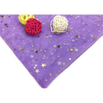 tulle étoiles dorées bleu rose vert jaune violet noir blanc festif 150x100cm