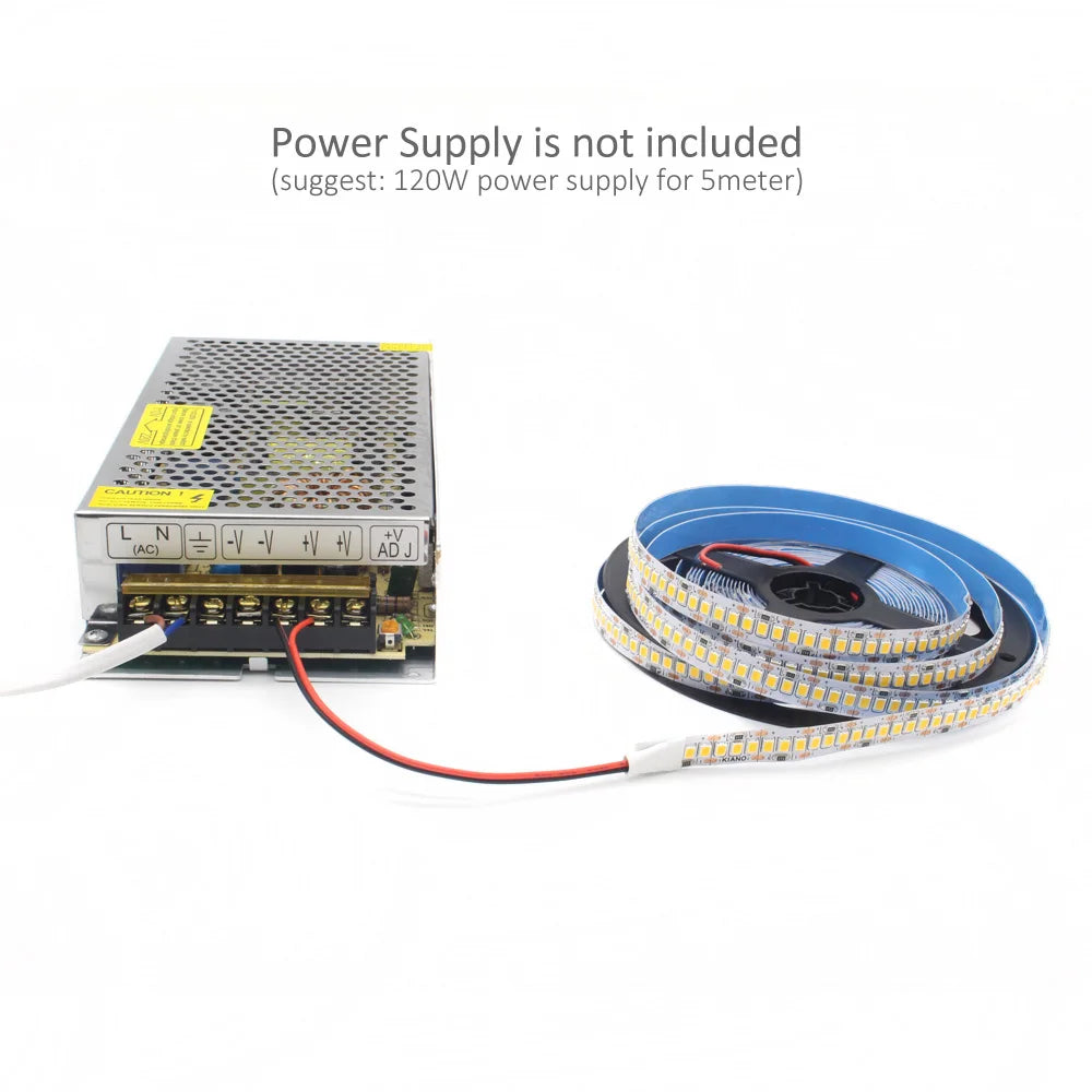 ruban led 12v blanc moderne adhésif 240leds/m 50000heures ip20 non étanche