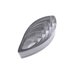 outils décoration gâteaux moules acier inoxydable forme pétale texturée ensemble pièces floral argenté