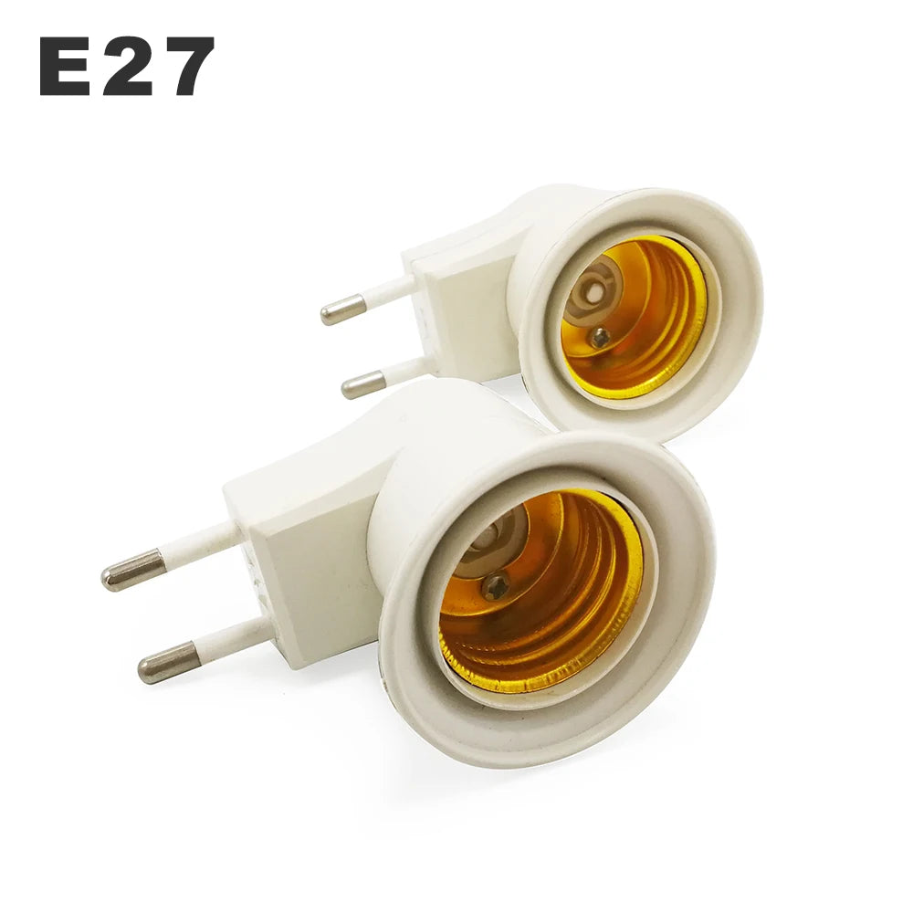 prise courant e27 blanc moderne adaptée ampoules led us eu high quality