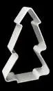 outils biscuits argentés forme cœur triangle moderne aluminium