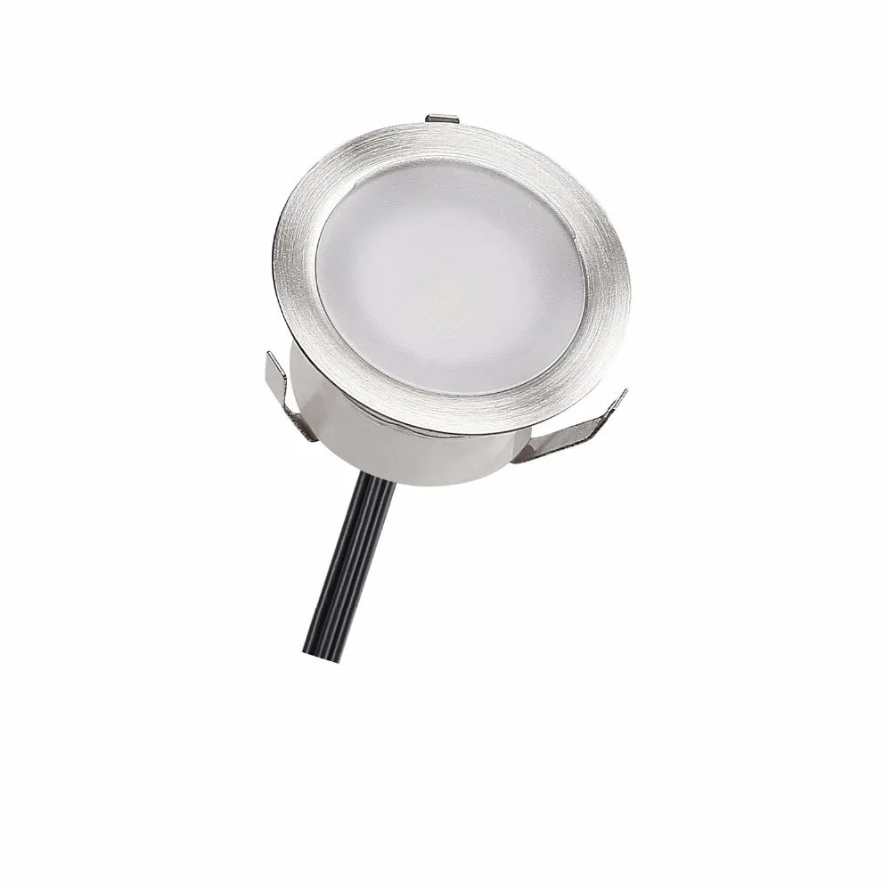 Lampes encastrables led argentées modernes ip67 encastrables extérieures minimaliste 12v 60lm