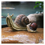 Sculpture escargot décorative pour bonsaï