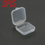 boîtes rangement transparentes plastique 3.5cm 3.5cm 2cm bijoux modernes poignées