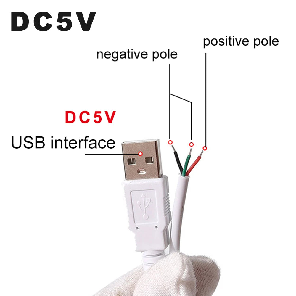 interrupteur usb blanc noir boutons on off dimmable câble usb 5v moderne variateur led