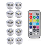 veilleuse led submersible transparente verte bleue blanche rouge points lumineux moderne adhésive piscine chambre