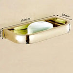 accessoires salle bain doré moderne porte serviettes porte savon porte gobelet