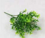 bouquet artificiel eucalyptus herbe verte mariage decoration table fleurs naturel