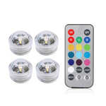 veilleuse led submersible transparente verte bleue blanche rouge points lumineux moderne adhésive piscine chambre