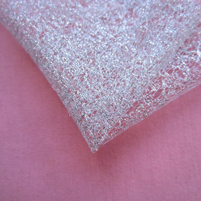 tulle filigrane doré blanc rose décoratif transparent 150cm large printemps été automne hiver