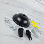 suspension boules blanc noir bronze cuivre marron mat modernes vis anneau bouchons pince rondelle