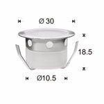 Lampes encastrables led argentées modernes ip67 encastrables extérieures minimaliste 12v 60lm
